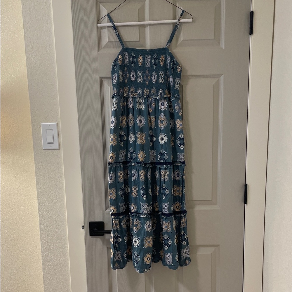 Universal Thread Blue Sleeveless Spaghetti Strap Sundress